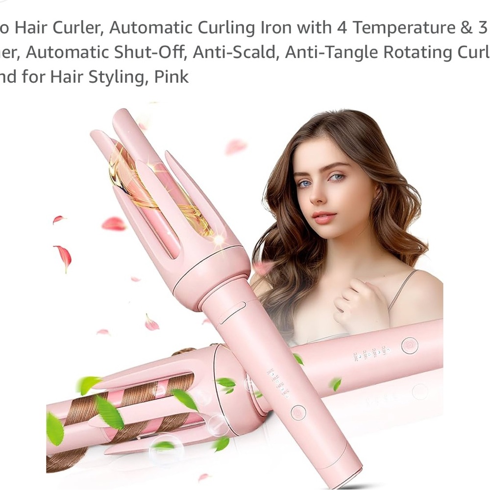 Automatic Curling Iron - Pink